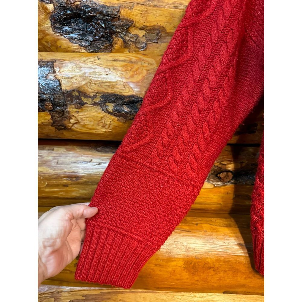 American Eagle Chunky Red Sweater Size Medium‎ - Picture 3 of 7
